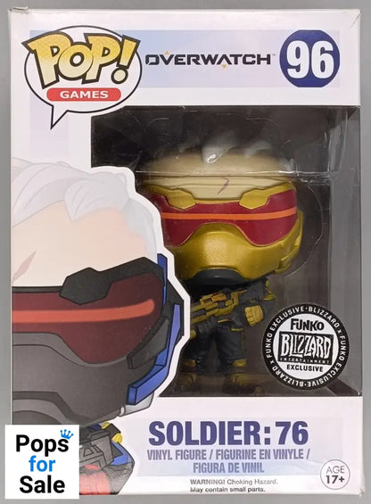 96 Soldier 76 (Golden) - Overwatch - Funko POP - Box Damaged
