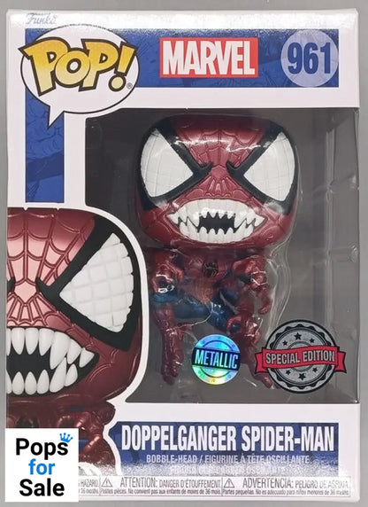 #961 Doppelganger SpiderMan Metallic - Marvel - Box Damaged Funko POP