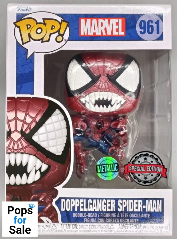 961 Doppelganger SpiderMan Metallic - Marvel Funko POP