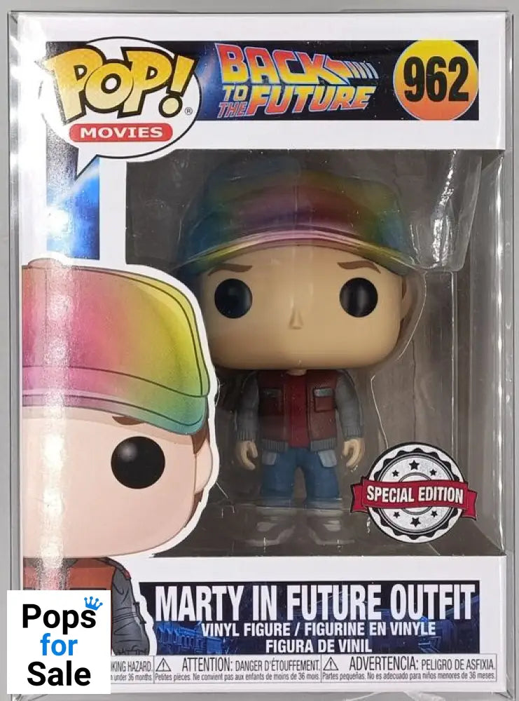 #962 Marty (in Future Outfit) Metallic - Back to the Future Funko POP