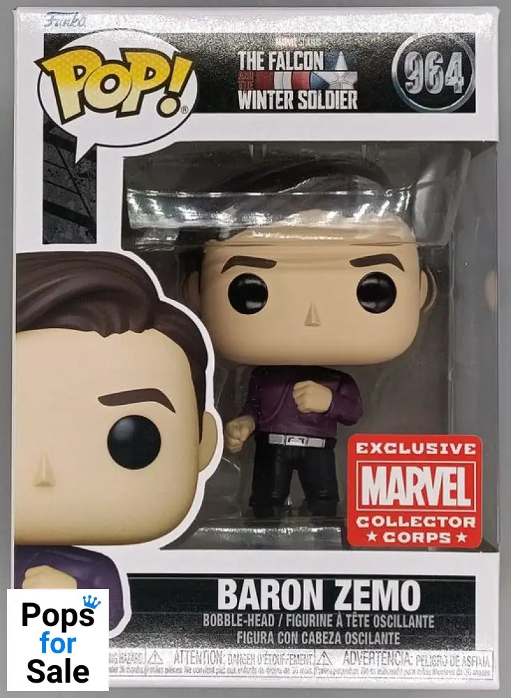 #964 Baron Zemo (Dancing) Marvel Falcon Winter Soldier MCC Funko POP