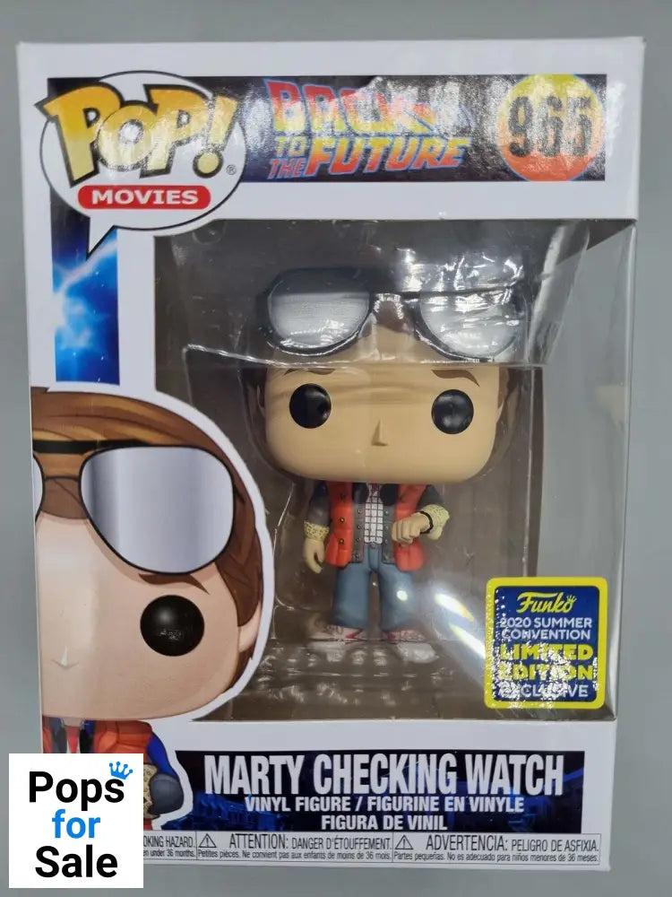 965 Marty (Checking Watch) - Back to the Future - 2020 Con Funko POP