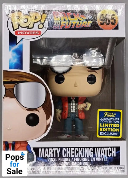 965 Marty (Checking Watch) Back to the Future - Box Damaged Funko POP