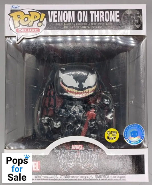 #965 Venom on Throne Deluxe Glow - Marvel Venom - Box Damaged Funko POP