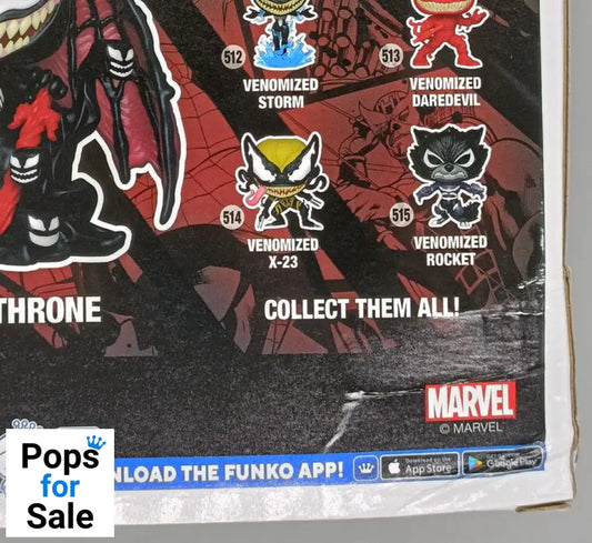 #965 Venom on Throne Deluxe Glow - Marvel Venom - Box Damaged Funko POP