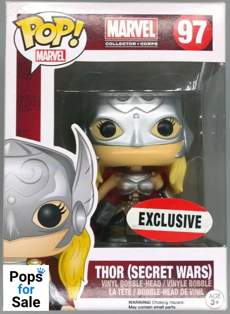 #97 Thor (Secret Wars) Marvel Collector Corps - Box Damaged Funko POP