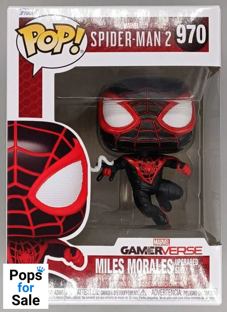 970 Miles Morales Upgraded Suit - Marvel Spider-Man 2 Game - Brand New Funko POP