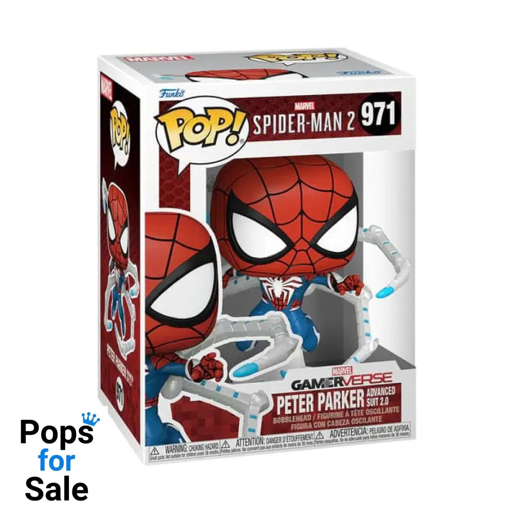 971 Peter Parker Advanced Suit 2.0 - Marvel Spider-Man 2 Game - Brand New Funko POP