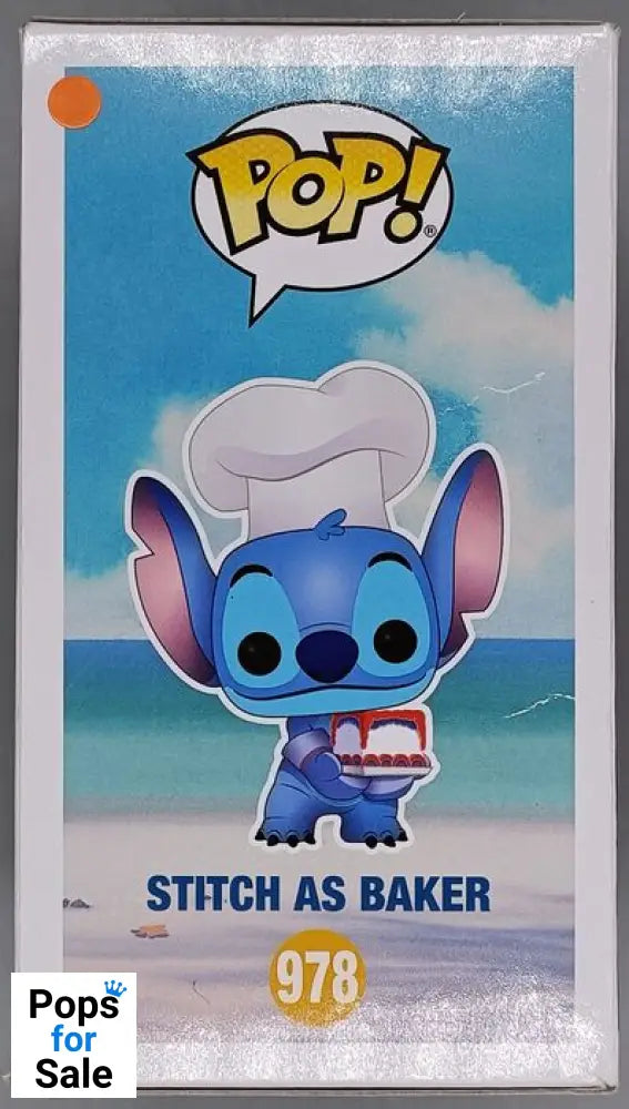 978 Stitch (as Baker) Disney Lilo & Stitch 2020 Con - Damaged Box Funko POP