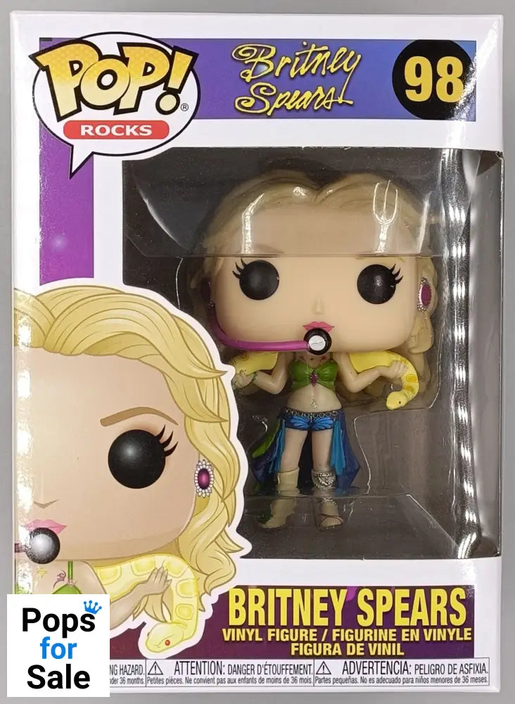 98 Britney Spears (I'm a Slave 4 U) Funko POP - Box Damaged