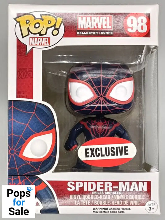 98 Spider-Man (Miles Morales) Marvel Collector Corps Box Damaged Funko POP