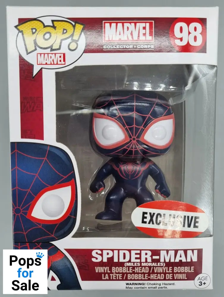 98 Spider-Man (Miles Morales) Marvel Collector Corps Funko POP