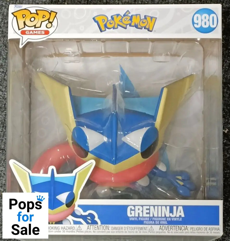 980 Greninja - 10 Inch - Pokemon - Brand New Funko POP