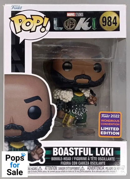 #984 Boastful Loki - Marvel Loki - 2022 Con - Box Damaged Funko POP