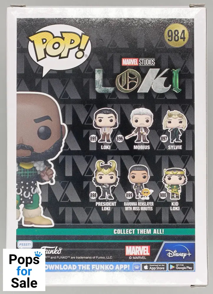 984 Boastful Loki - Marvel Loki - 2022 Con Funko POP - Brand New