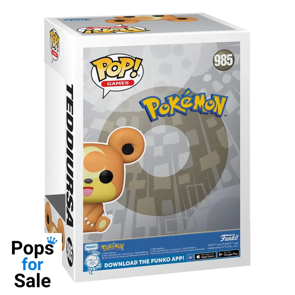 985 Teddiursa - Pokemon Funko POP - Brand New