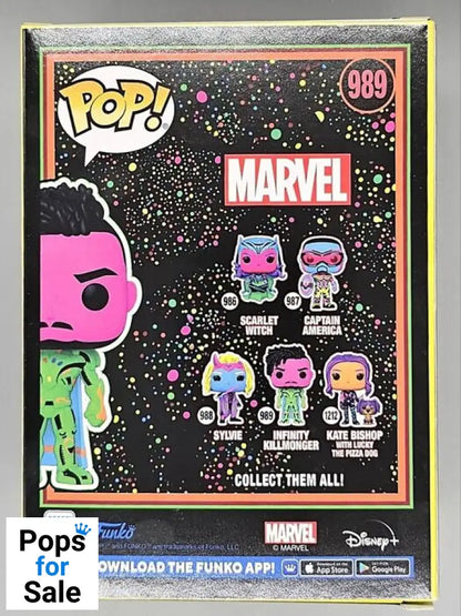 989 Infinity Killmonger Blacklight - Marvel What if...? Funko POP