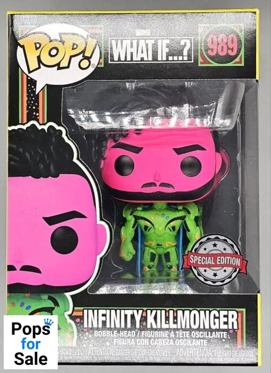 989 Infinity Killmonger Blacklight - Marvel What if...? Funko POP