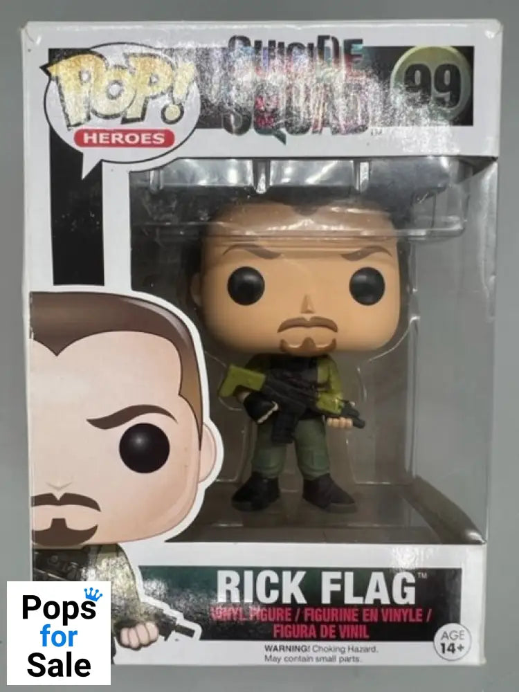 99 Rick Flag - DC Suicide Squad - Box Damaged Funko POP