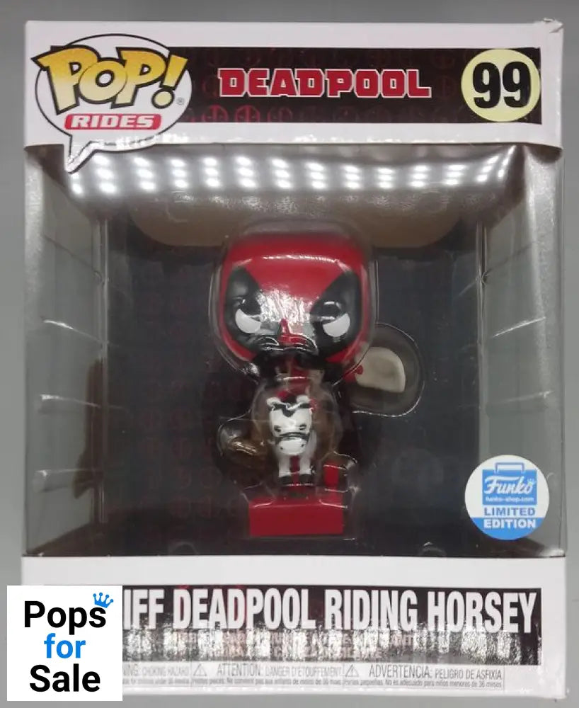 99 Sheriff Deadpool Riding Horsey - Marvel - Rides - Funko POP - Box Damaged