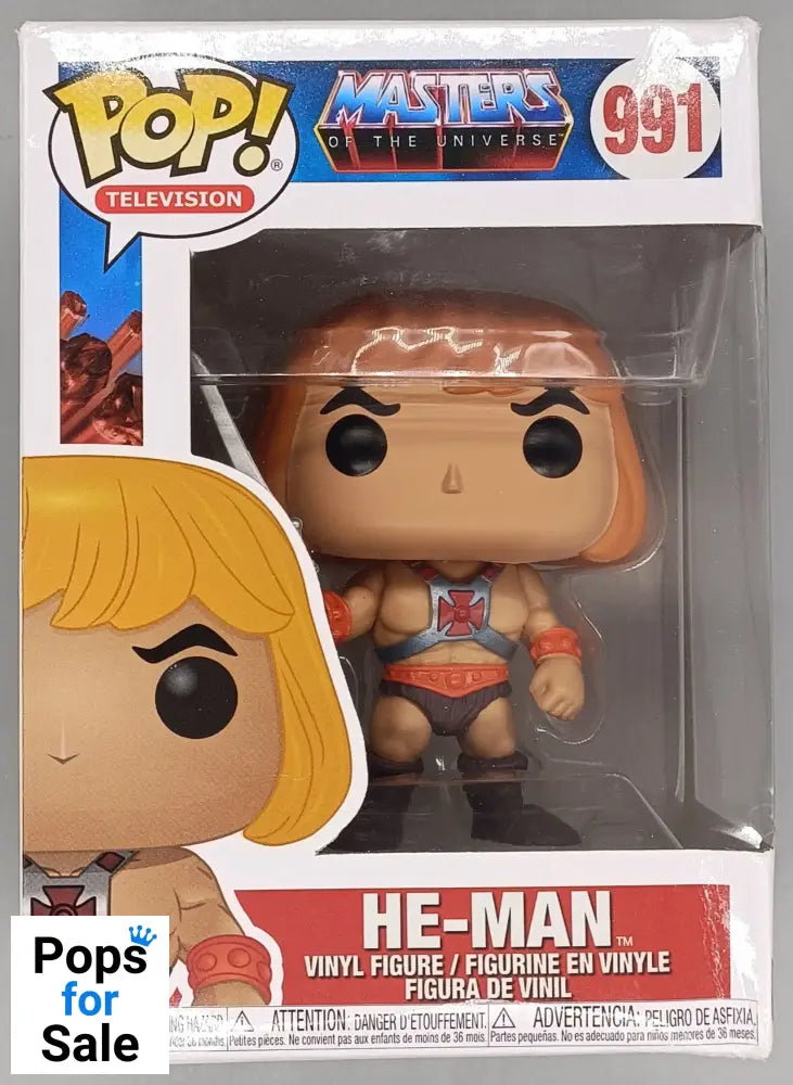 991 He-Man (Raising Sword) Masters Of The Univererse Funko POP - Box Damaged