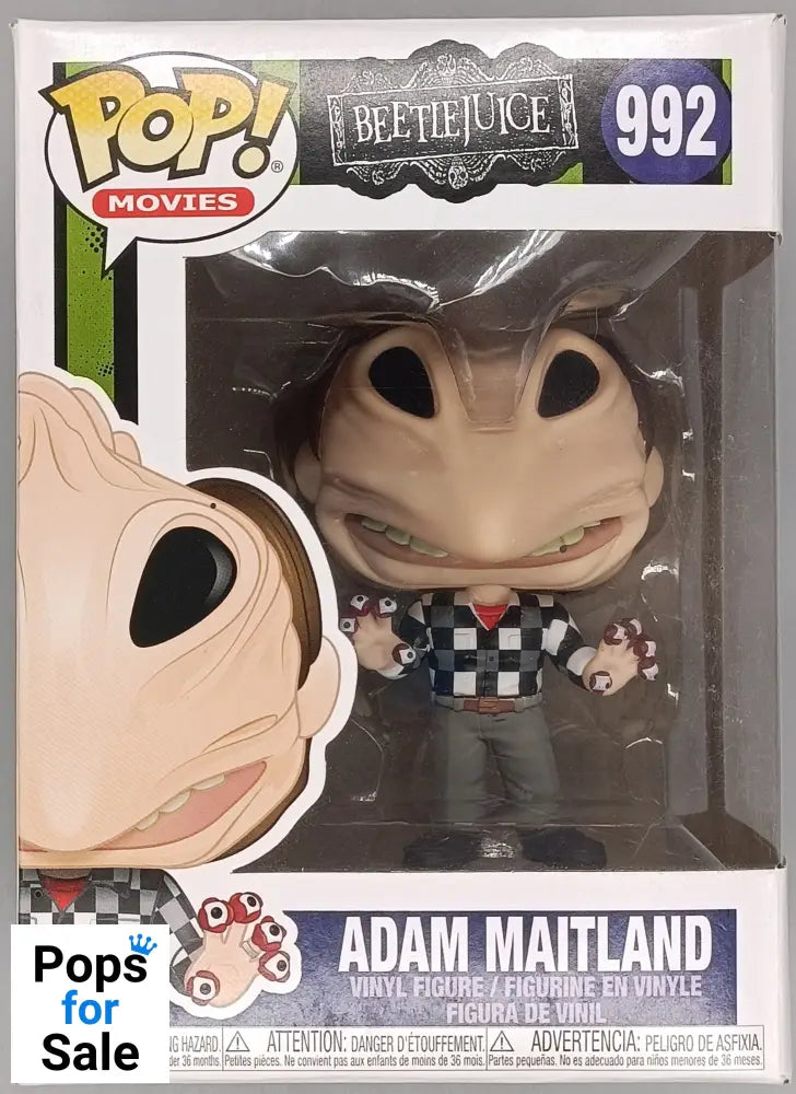 #992 Adam Maitland (Transformed) - Beetlejuice - Box Damaged Funko POP