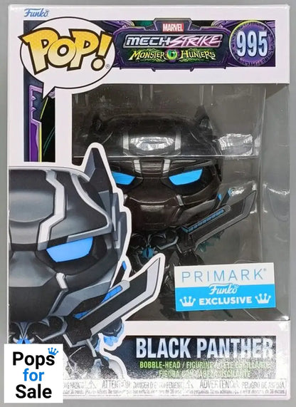 #995 Black Panther - Marvel Mech Strike Monster Hunt Box Damaged Funko POP