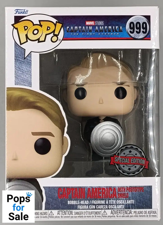 999 Captain America (with Prototype Shield) Marvel - Funko POP - Box Damaged