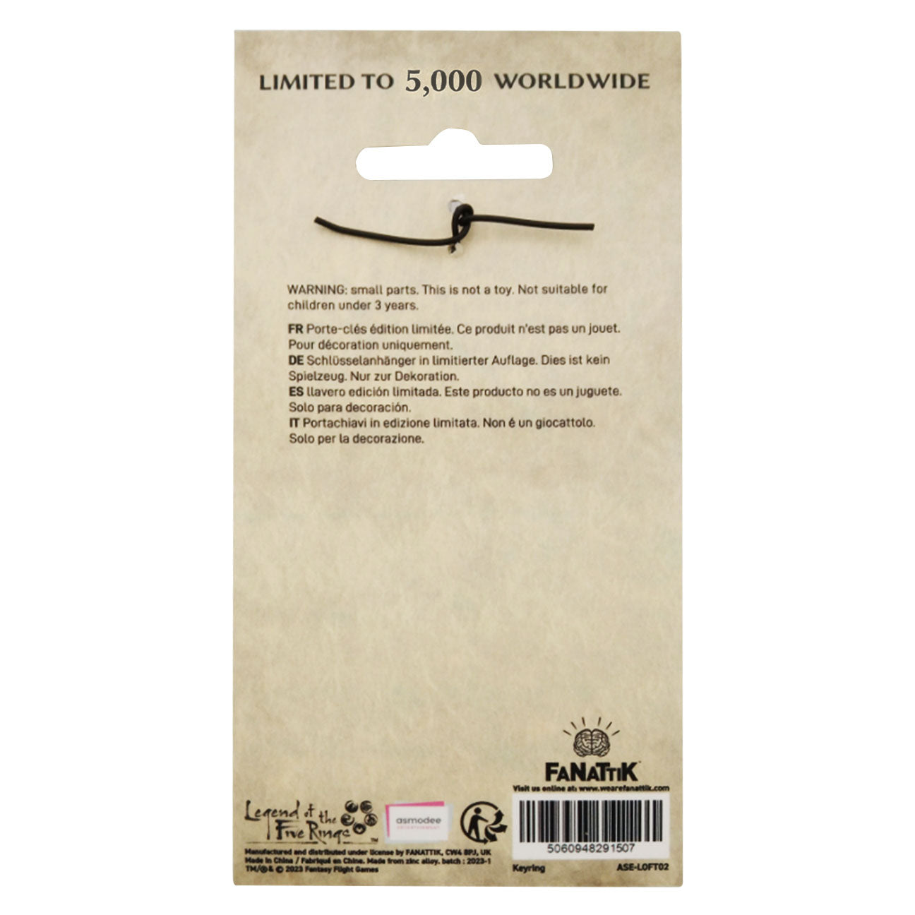 Legend of the Five Rings Limited Edition Key Ring Key Ring