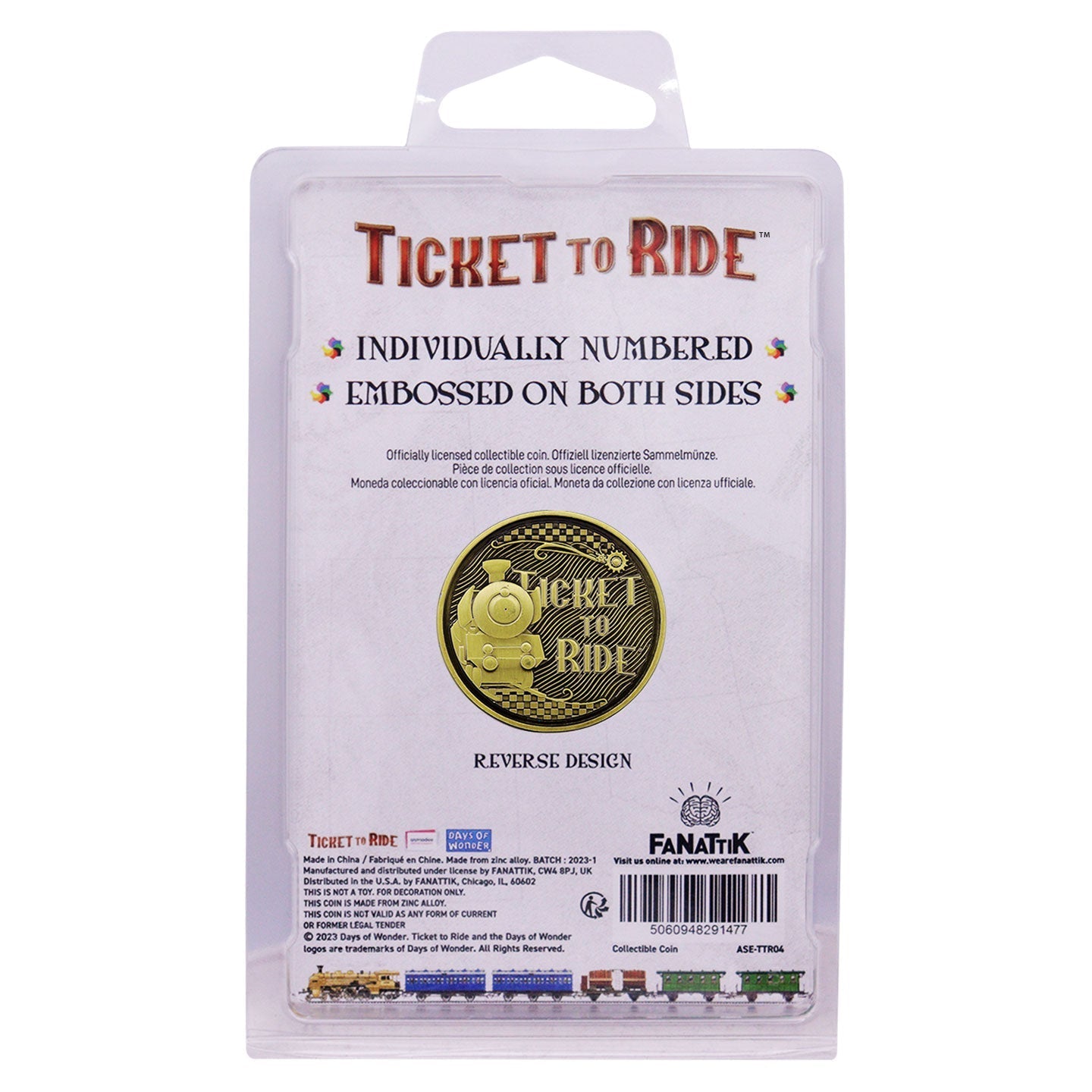 Ticket to Ride Limited Edition Collectible Train Coin Coin
