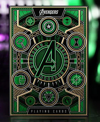 Avengers Green Playing Cards - Theory11