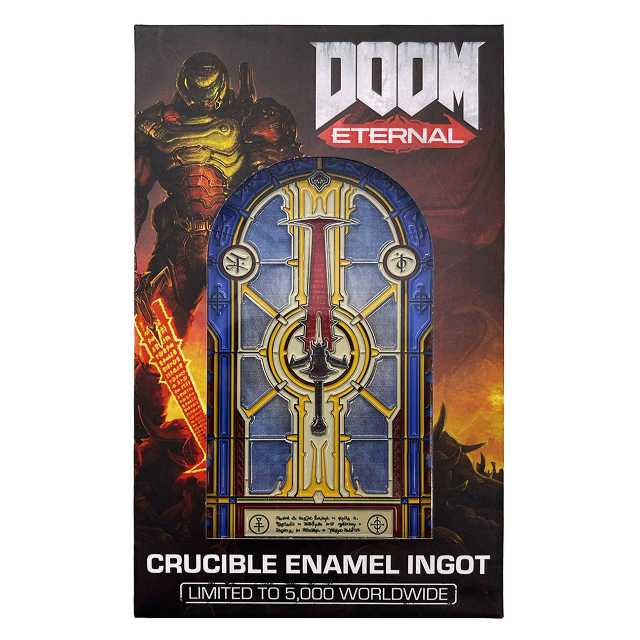 Doom Limited Edition Crucible Sword Stained Glass Window Ingot