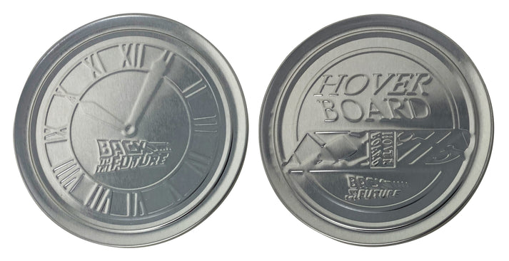 Back to the Future Set of 4 Embossed Metal Coasters Coasters