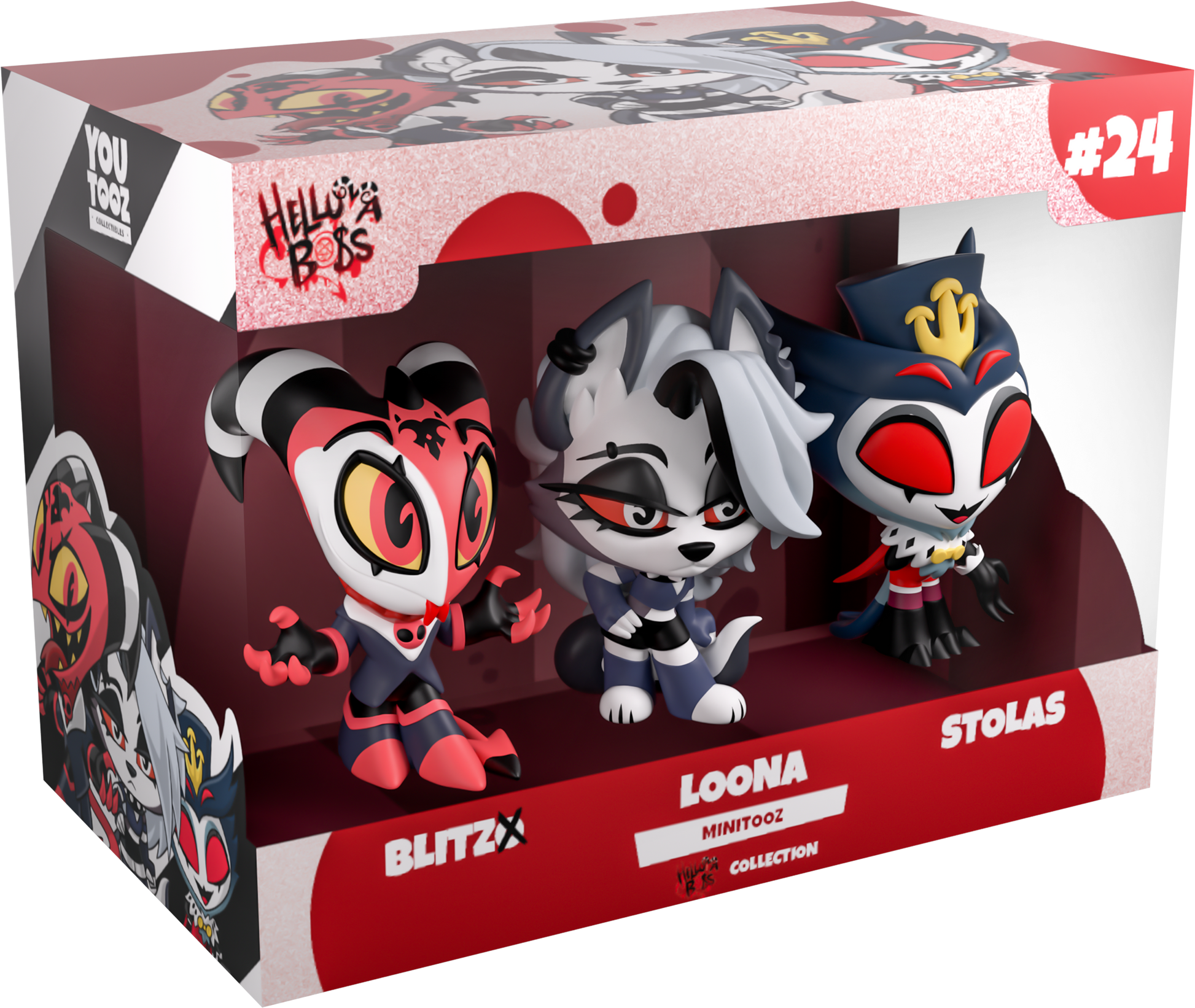 Youtooz - Blitzo, Loona And Stolas (Minitooz) - Helluva Boss
