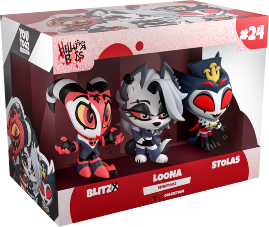 Youtooz - Blitzo, Loona And Stolas (Minitooz) - Helluva Boss