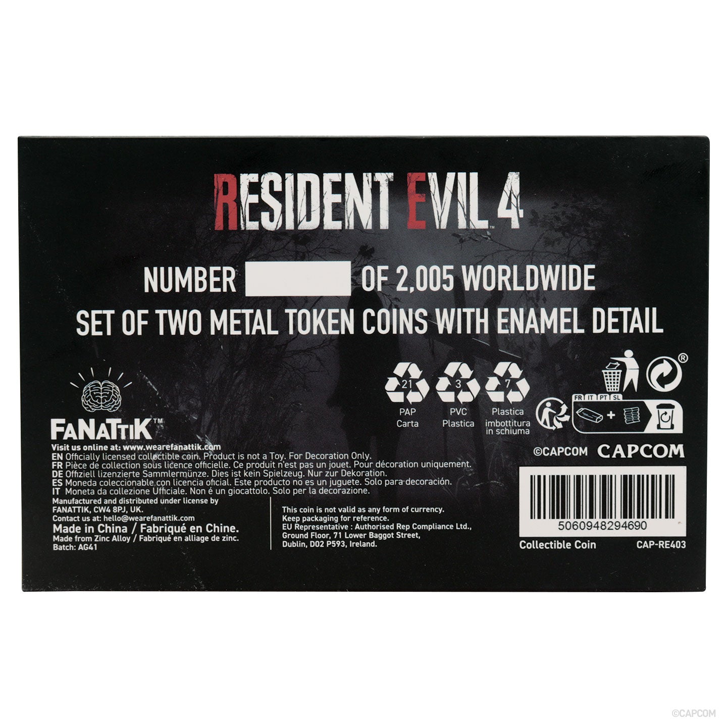 Resident Evil 4 Set of Two Tokens Coin