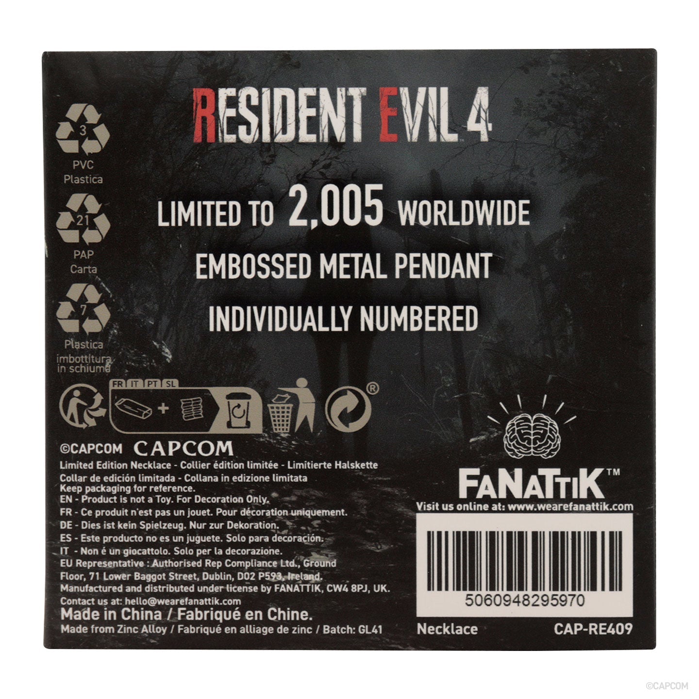 Resident Evil 4 Ashley’s Necklace Necklace