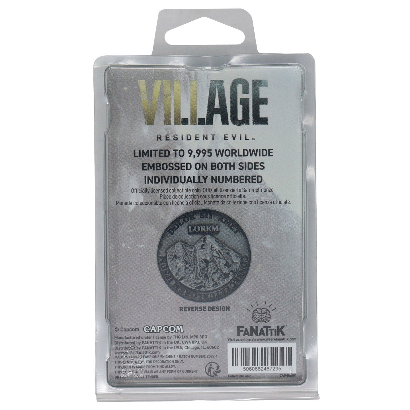 Resident Evil Village Limited Edition Currency Replica Collectible Coin Coin