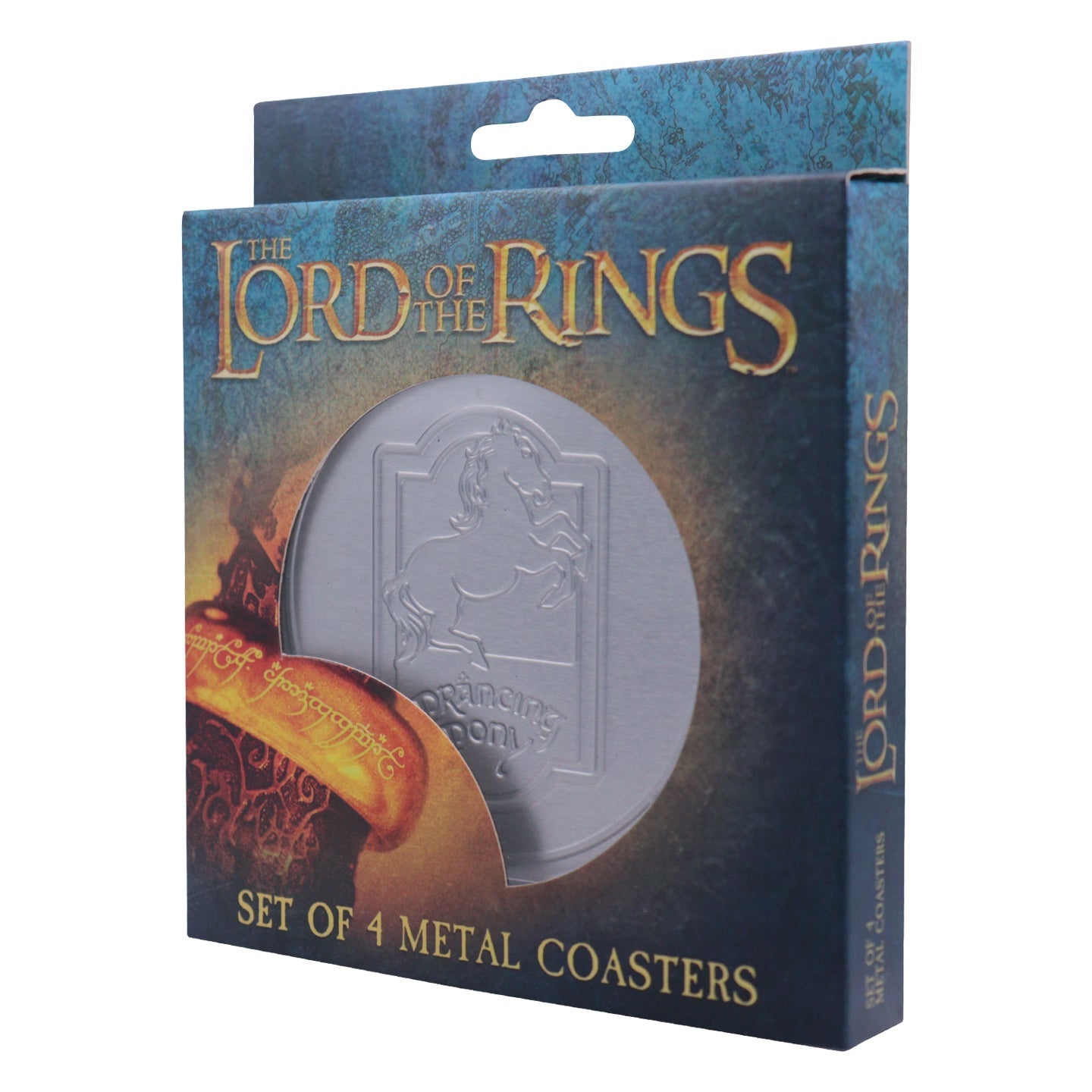 The Lord of the Rings Set of 4 Embossed Metal Coasters Coasters