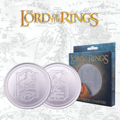 The Lord of the Rings Set of 4 Embossed Metal Coasters Coasters