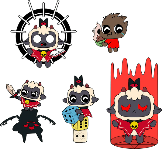 Youtooz Cult of Lamb Pin Set Action Figure