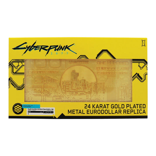 Cyberpunk 2077 24k Gold Plated Metal Eurodollar Replica