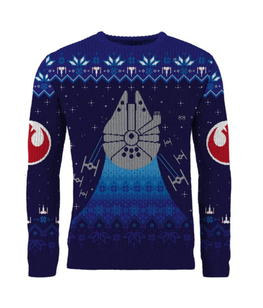 Star Wars Millennium Falcon Christmas Jumper (Size M)