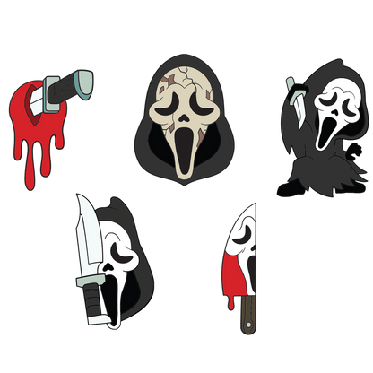 Ghost Face Pin Set - Scream