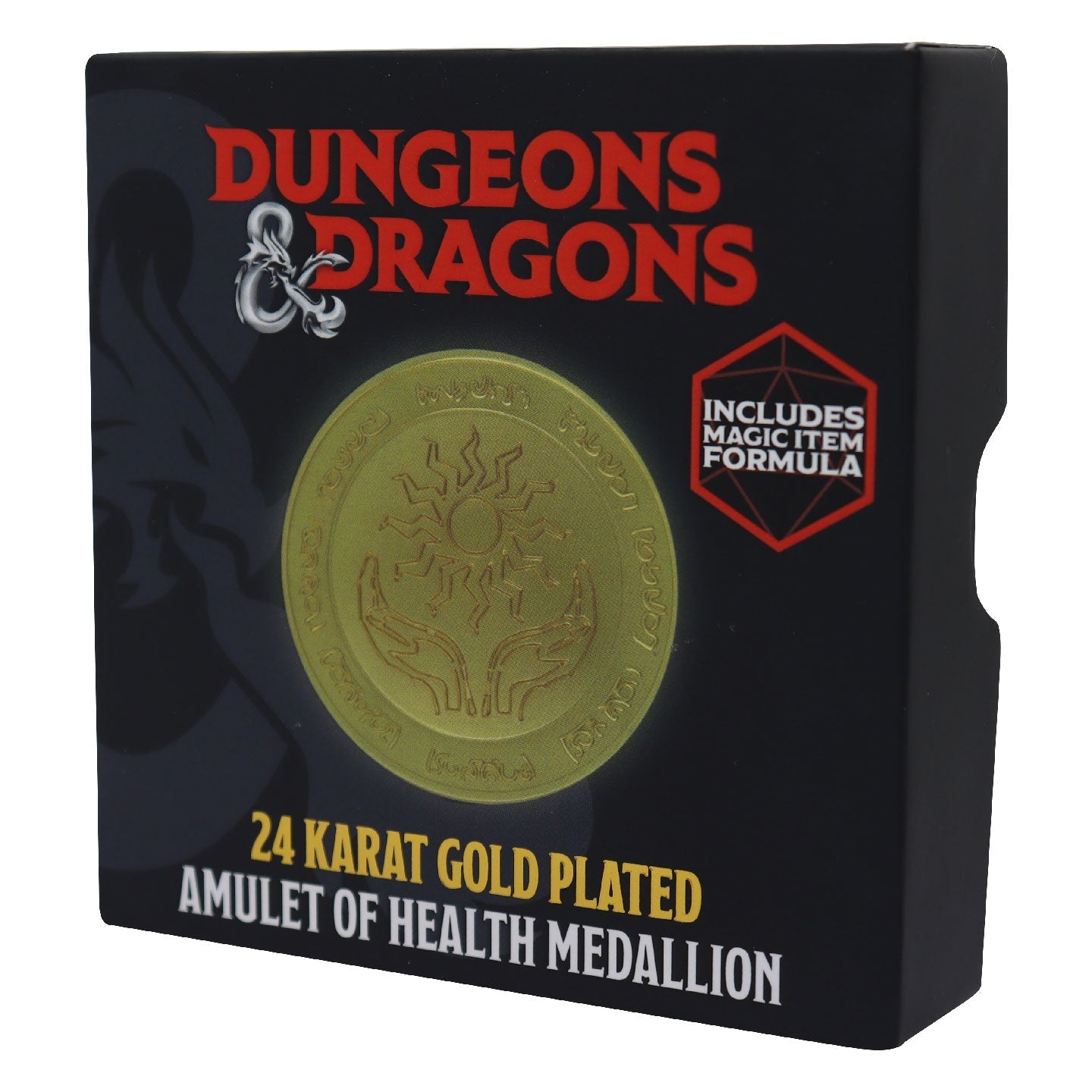 Dungeons & Dragons 24k Gold Plated Amulet of Health Medallion Medallion