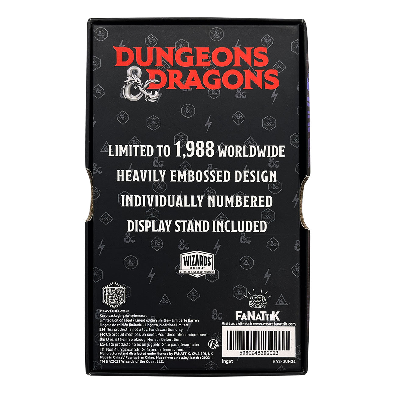 Dungeons & Dragons Limited Edition Lolth the Spider Queen Ingot Ingot