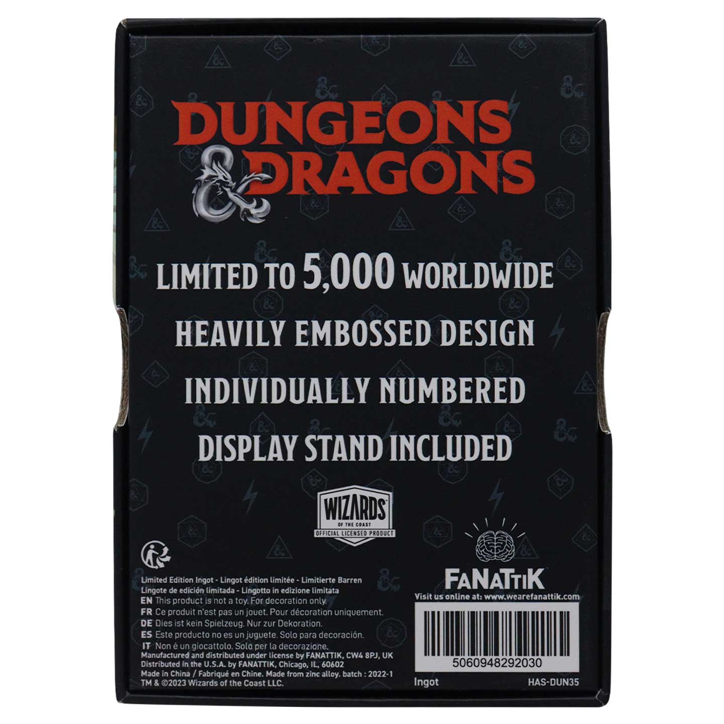 Dungeons & Dragons Limited Edition Keys From The Golden Vault Ingot Ingot