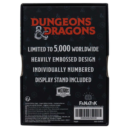 Dungeons & Dragons Limited Edition Keys From The Golden Vault Ingot Ingot