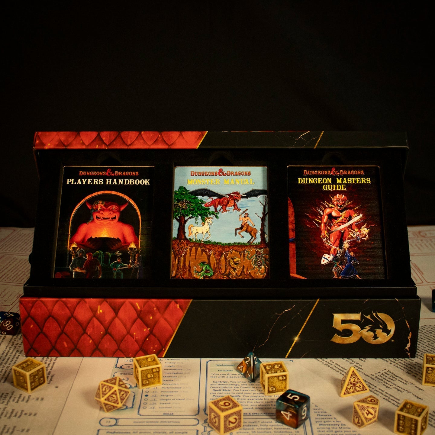 Dungeons & Dragons 50th Anniversary 1st Edition Book Cover Ingot Set Ingot set