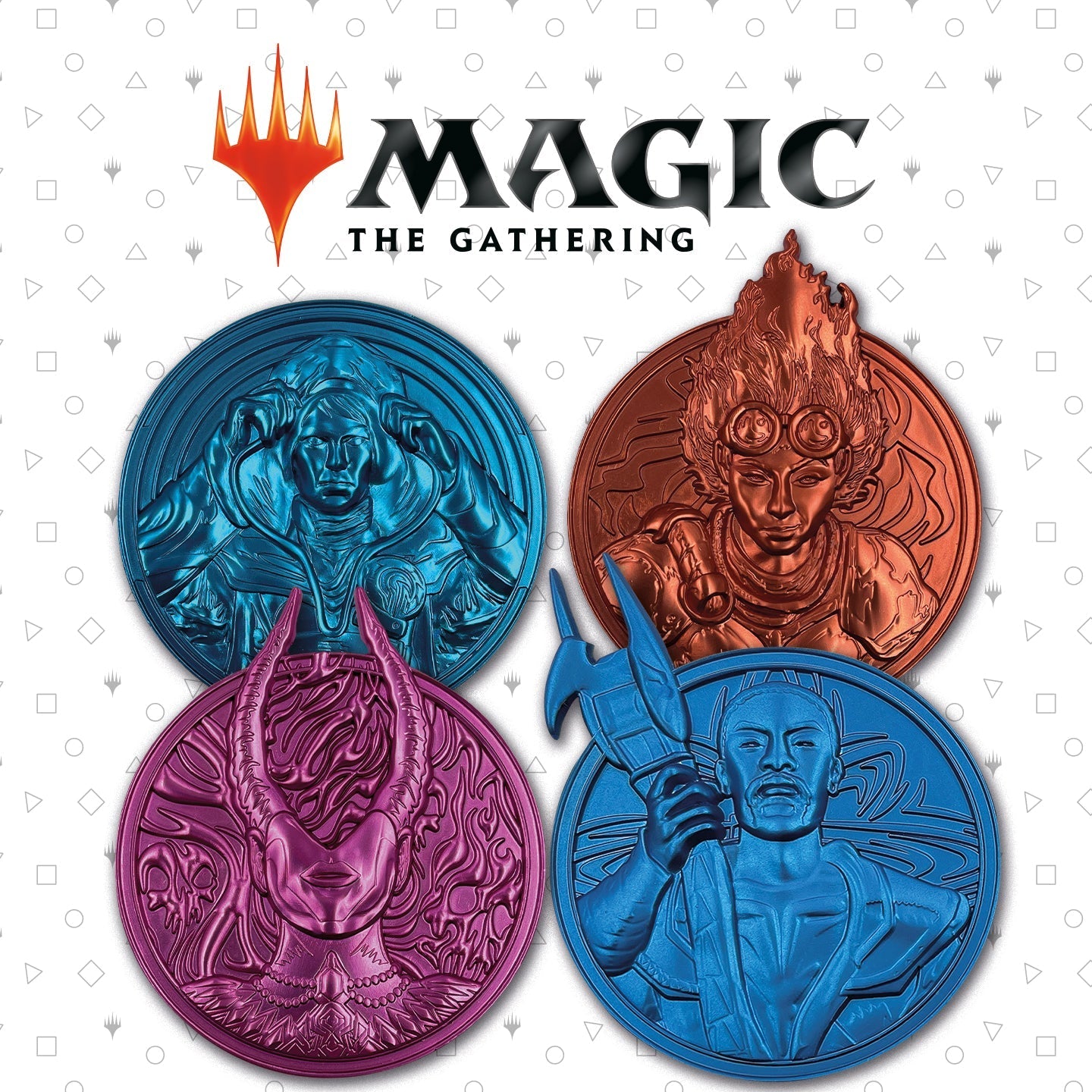 Magic the Gathering Limited Edition Planeswalkers Medallion Collection Medallion Set